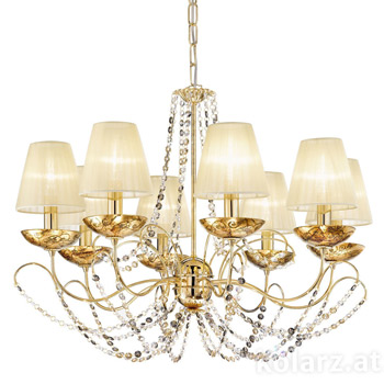Kolarz 3354.88.3.ETGn.Me.Au Chandelier BALLERINA 2, Medici Gold, SWAROVSKI Element, 77, 8 lights Люстра