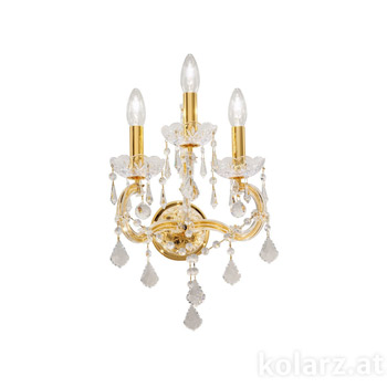 Kolarz 0413.63.3.SpT Wall Light BELVEDERE, 24 Carat Gold, 28/42/25 Настенный светильник