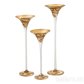 Kolarz 8000.90082.003/aq21 Tea Light HOME CANDLE, Aqua Champagne, 17 