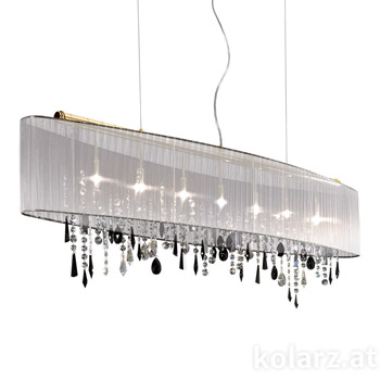 Kolarz 0240.87.3.W.STR JET Pendant Light PARALUME, 24 Carat Gold, 140/27 Подвесной светильник
