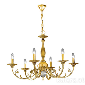 Kolarz 0301.86.15 Chandelier PISANI, French Gold, 83, 6 lights Люстра
