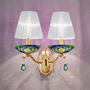Иконка Kolarz 3234.62.3.KoT/aq70 Wall Light CARMEN 2, Aqua Blue, KOLARZ Optic Crystals, 28/16/15 Настенный светильник
