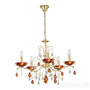 Иконка Kolarz 3234.85.3.WKpT/aq40 Chandelier CARMEN 2, Aqua Red, 65, 5 lights Люстра