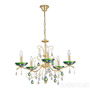 Иконка Kolarz 3234.85.3.WKpT/aq70 Chandelier CARMEN 2, Aqua Blue, 65, 5 lights Люстра
