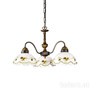 Иконка Kolarz 731.83.110 Chandelier NONNA, mouth-blown, Antique Brass, 45, 3 lights Люстра