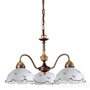 Иконка Kolarz 731.83.21 Chandelier NONNA, mouth-blown, Antique Brass, 45, 3 lights Люстра