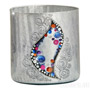 Иконка Kolarz 8000.90089.001/ki50 Vase ANFORA HOME, Kiss Silver, 15/15 